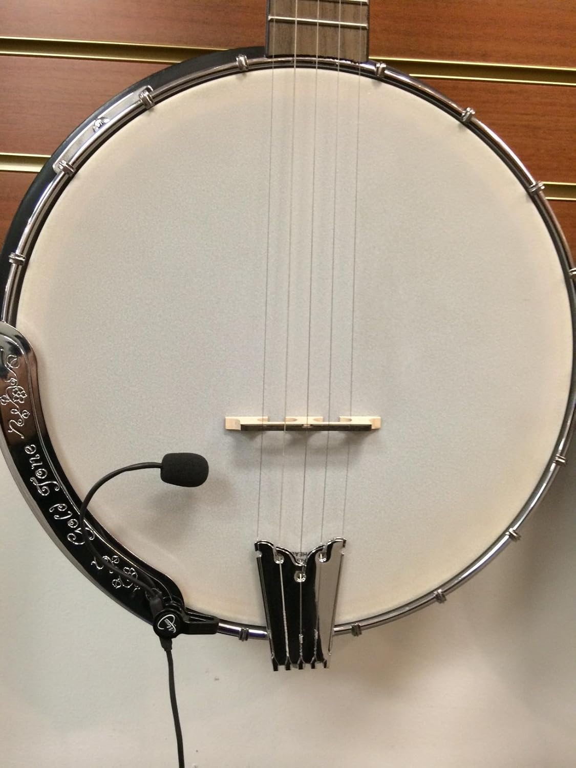 The Feather Resonator Banjo Pickup with Flexible MicroGoose Neck by