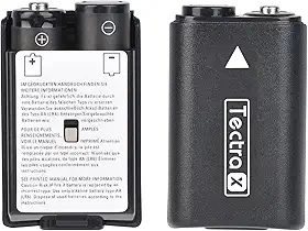 Tectra Bateria de substituição para Xbox 360, pacote de 4 pilhas AA Ni-MH recarregáveis + carregador LCD com capas traseiras de bateria para controle sem fio Xbox 360
