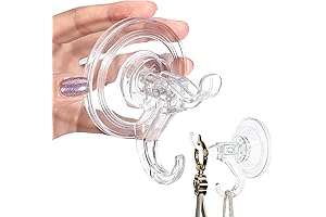 ANDGOO Vacuum Suction Cup Ooks with Strong Suction Cups for Window