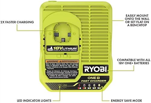 Miniatura 3 de Paquete de sierra recíproca compacta sin escobillas con sierra Ryobi, batería, cargador y bolsa de herramientas Buho