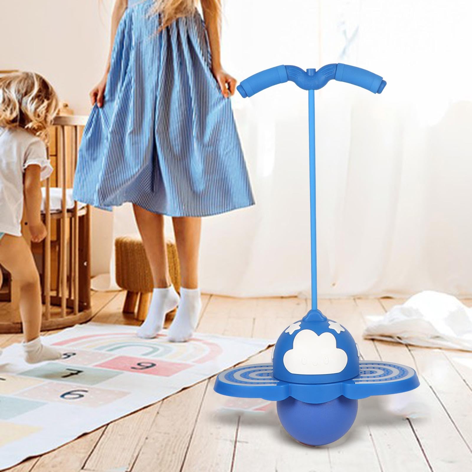 Hüpfball mit Licht für Kinder Und Erwachsene – Niedliches Sprungspielzeug für Kinder Und Erwachsene – Hüpfball Zum Spielen, Geburtstagsgeschenk für zu