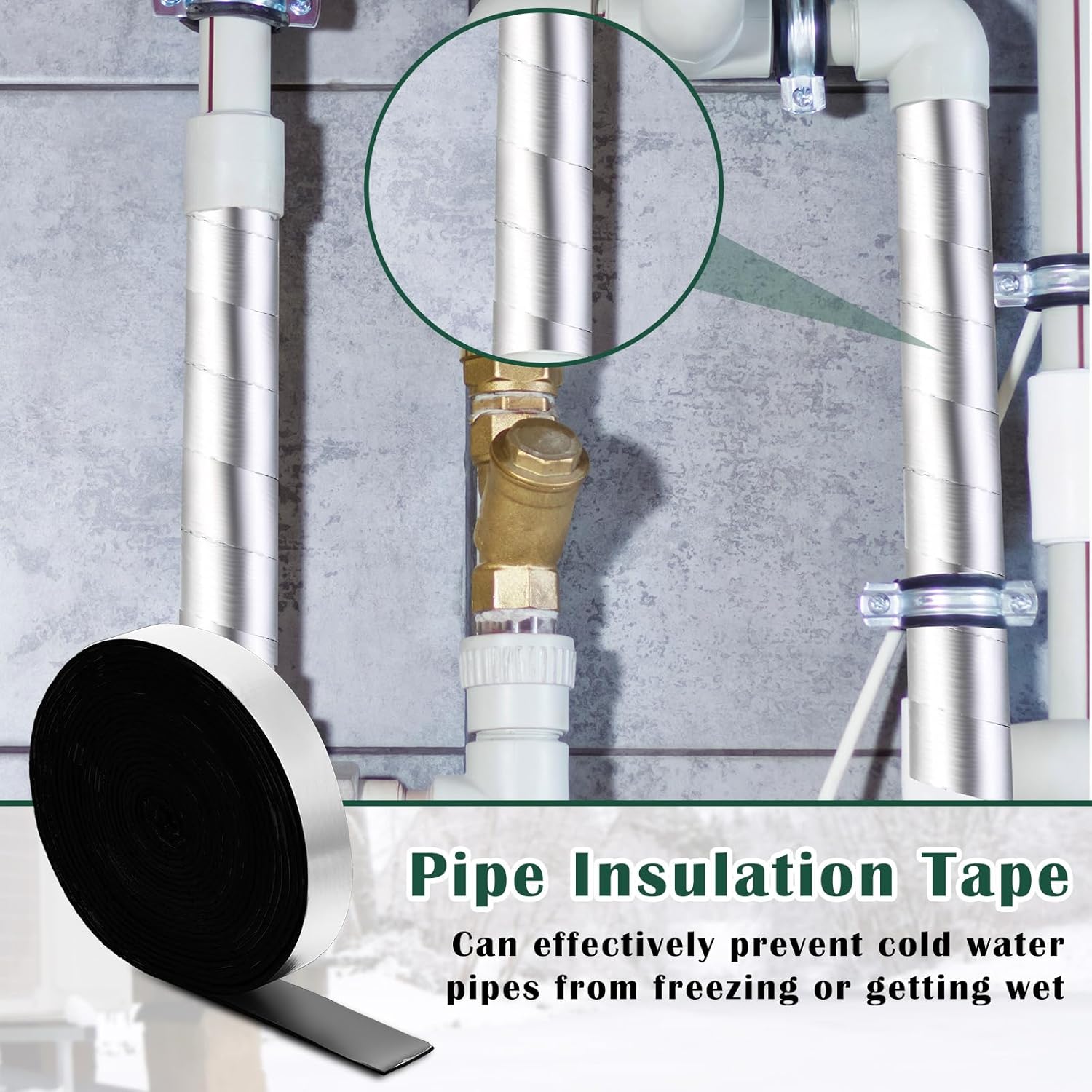 60oz/1.8l Heated Bird Bath for Outside Winter, Thermostatically Controlled Birdbath Heater with Pipe Insulation Tape Wrap Outdoor Extension Cord Safety Cover Heated Pet Auto Water for Bird