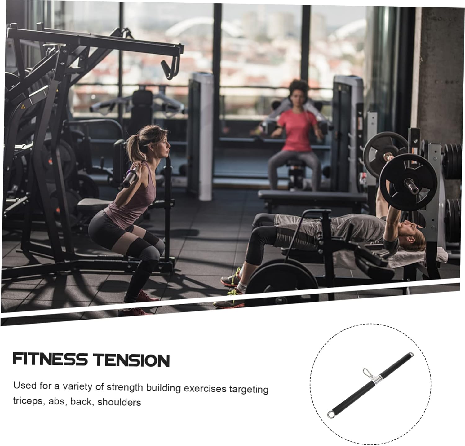 HANABASS 1pc Pulling down Rod Bearing Ring for Muscle Training and Fitness Compact Exercise Accessory for Home Gym Enhances Arm and Grip Strength