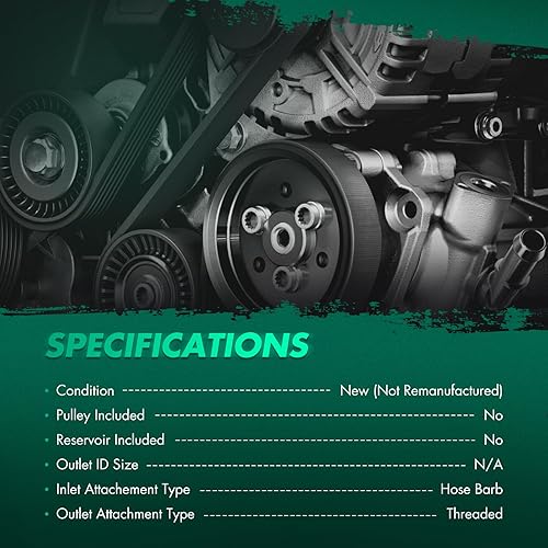 Miniatura 101 de SCITOO Bomba de dirección asistida compatible para 2005 para Saab 9-2X 2.0L, 2006 para Saab 9-2X 2.5L, 2004-2005 para Subaru Impreza 2.0L, 21-5396
