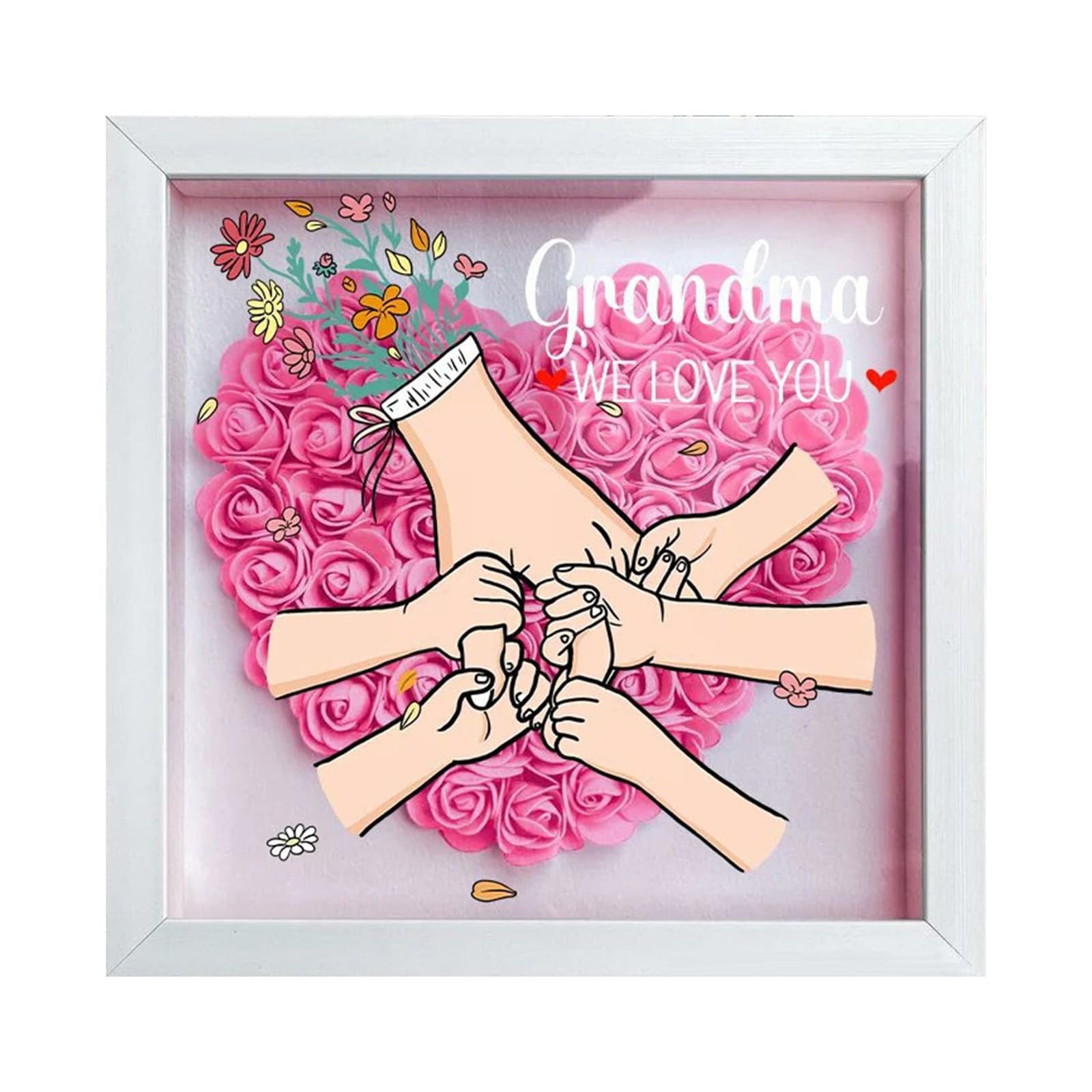 Photo souvenir personnalisable avec fleurs LED musique de bureau