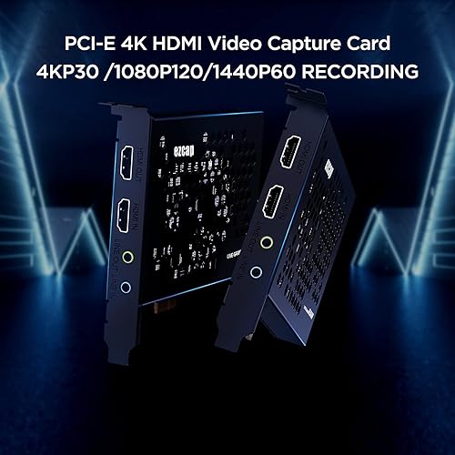 Miniatura 3 de Ezcap324 4K PCIE HDMI tarjeta de captura de vídeo Live Gamer RAW interna PCI-Express HDMI transmisión en vivo y mezclador de sonido en línea de