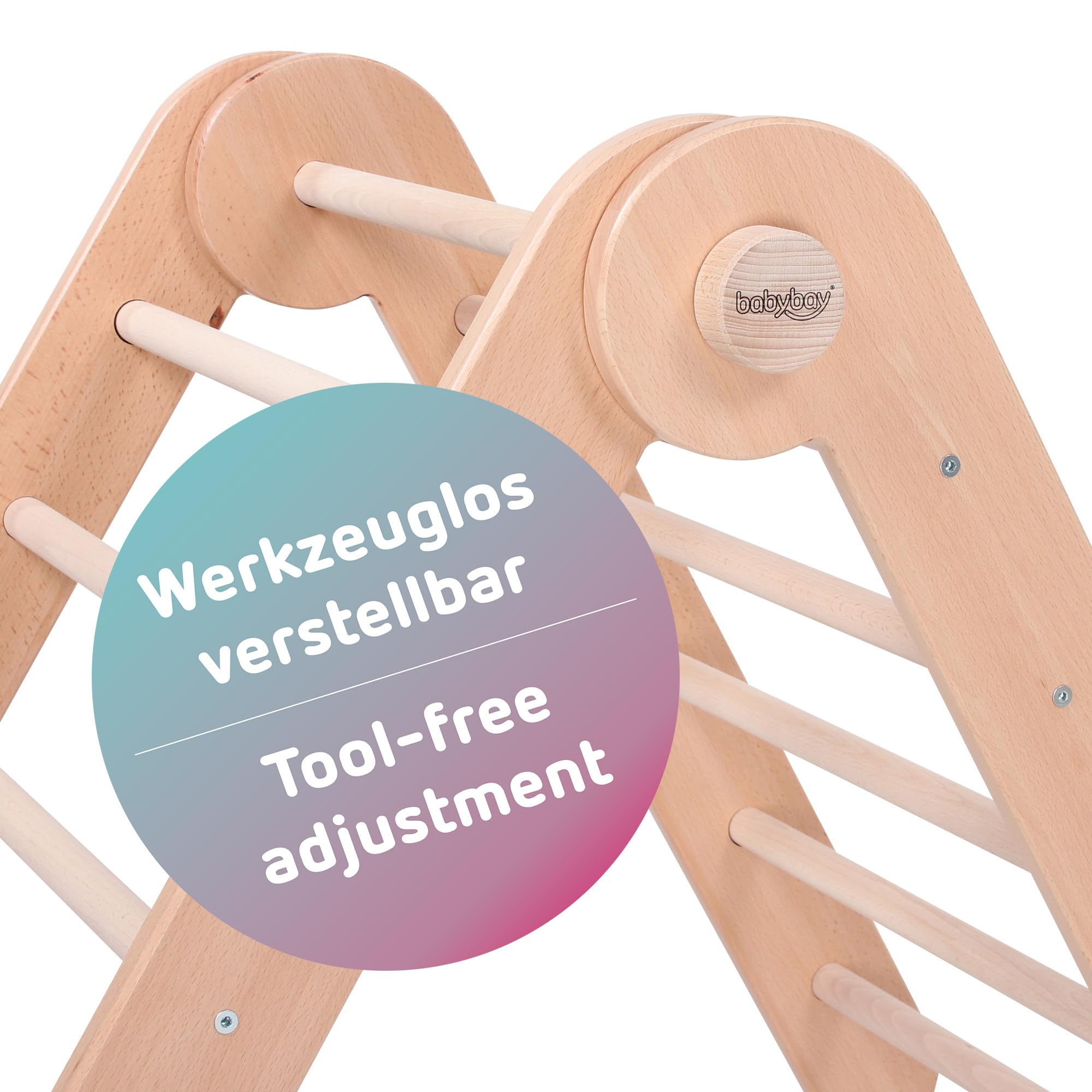 babybay Kletterdreieck Littlefoot, Natur lackiert