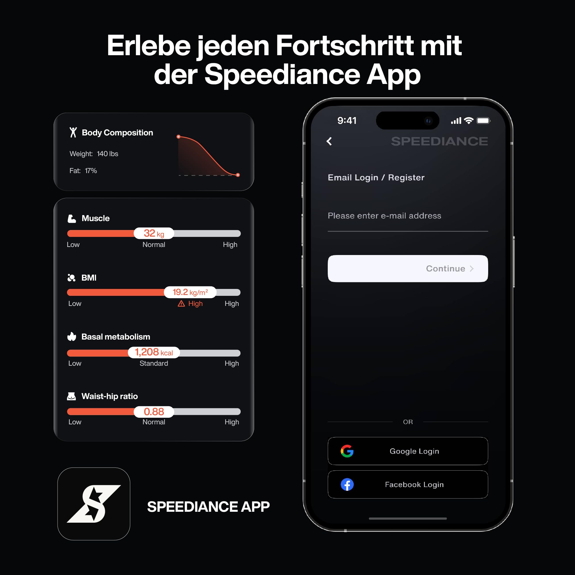 Speediance Smart Scale – WLAN-fähige Körperanalysewaage für tägliches Fortschritts-Tracking