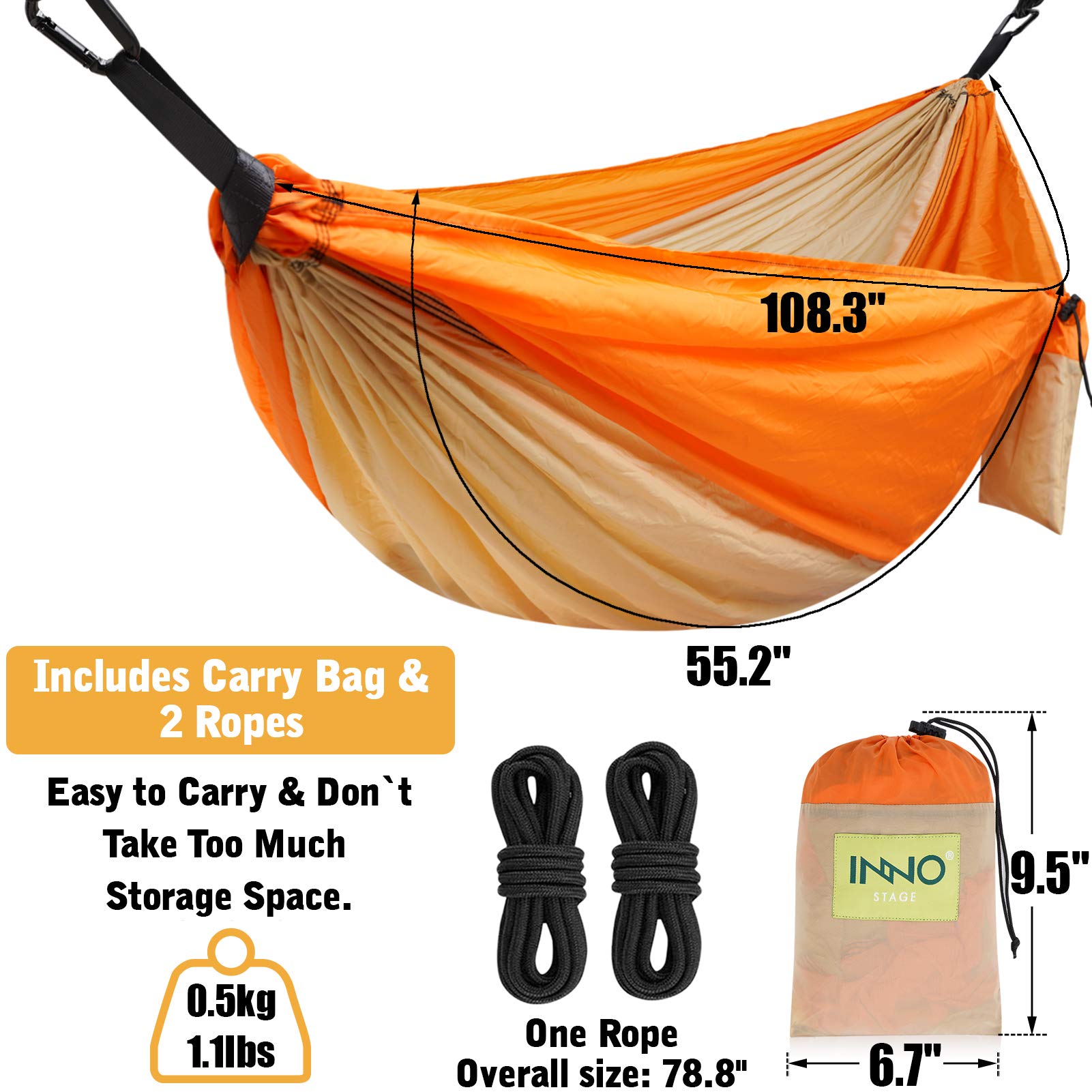 SHOP 甘しょこPuroma Camping Hammock Single Double Portable Ultralight Nylon