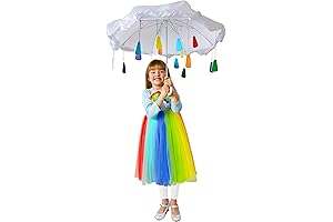 Girl's Rainbow Raincloud Costume: A Magical Escape into a Dreamy Fantasy