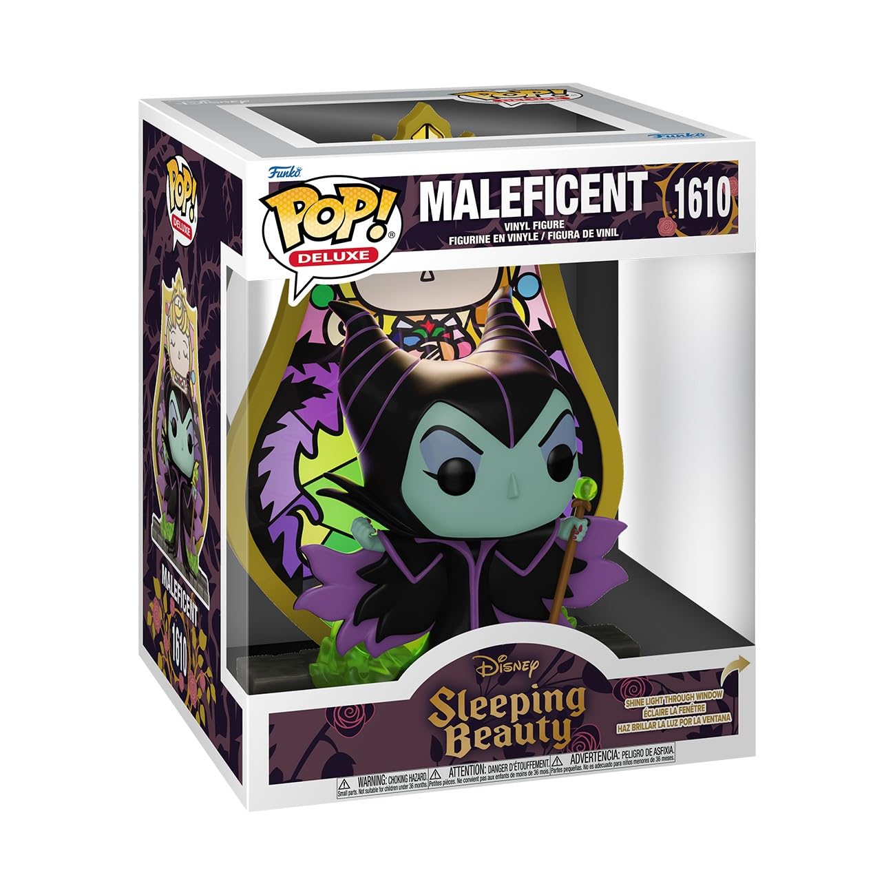 Funko Pop! Deluxe: Villains - Maleficent - (Glass) - Disney Villains- Figura de Vinilo Coleccionable - Idea de Regalo - Mercancia Oficial - Juguetes para Niños y Adultos - Horror Fans