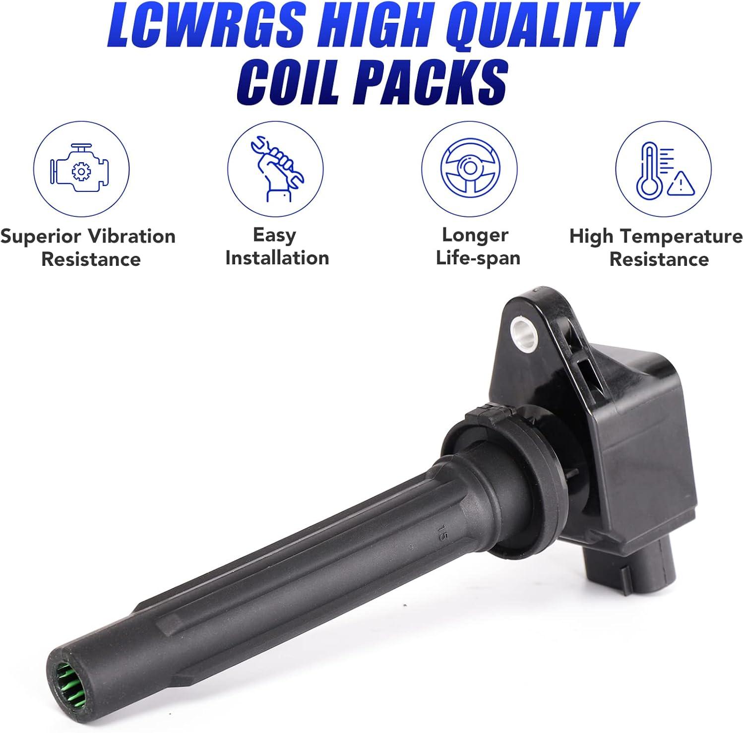 Set of 4 Ignition Coil Fits for 2.0 L4 2007 2008 2009 Suzuki SX4 SX 4 SX-4 Hatchback Sedan 07 08 09 Coil Pack 2.0L Replaces# C1728 UF562