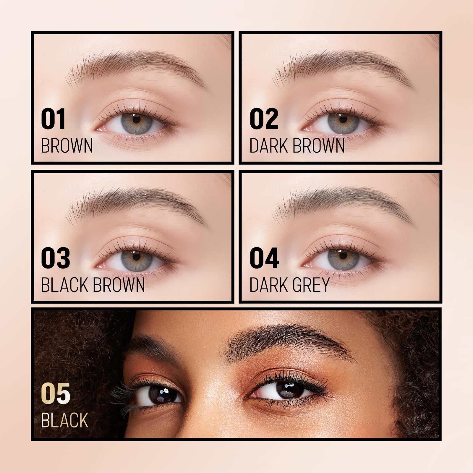 Rose Roll Eyebrow Pencil, Microblading Eyebrow Pen, Long Lasting, Waterproof, Smudge Proof Brow Pen, Creates Natural - Image 4