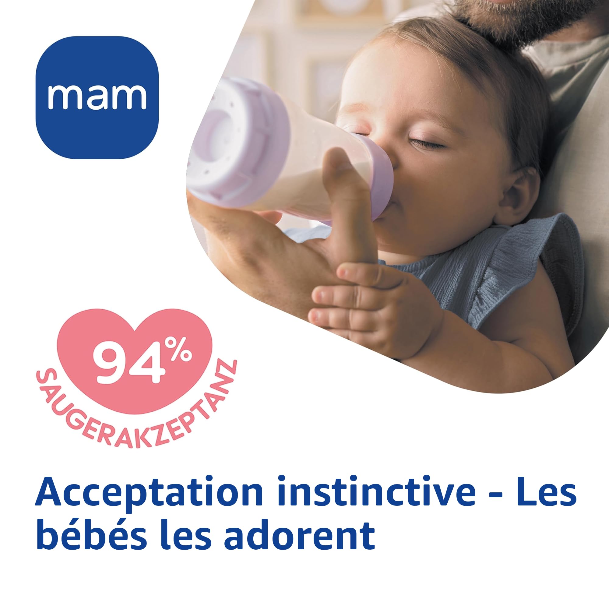 MAM Easy Start Kit de démarrage anti-coliques auto-stérilisant, biberon et tétine, essentiels pour nouveau-né, vert pastel, vendu en langue étrangère