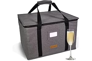 Deluxe Champagne Flute Storage Box with Dividers