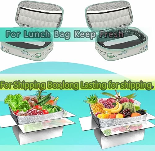 Miniatura 5 de Láminas de hielo reutilizables para enfriadores, alfombrillas de hielo, grandes y de larga duración, bolsas de hielo flexibles para bolsas de