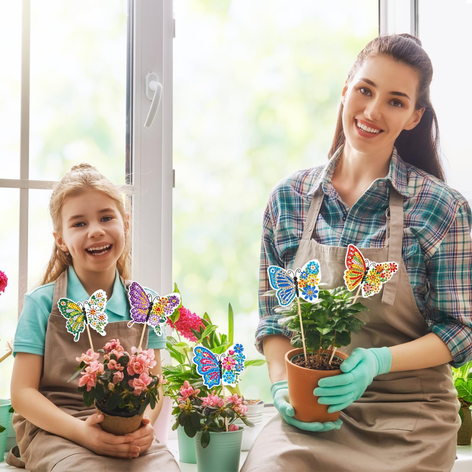 SSuirk Lot De 8 Kits De Peinture Diamant Papillon Pour Adultes Et Décoration De Jardin - Kits