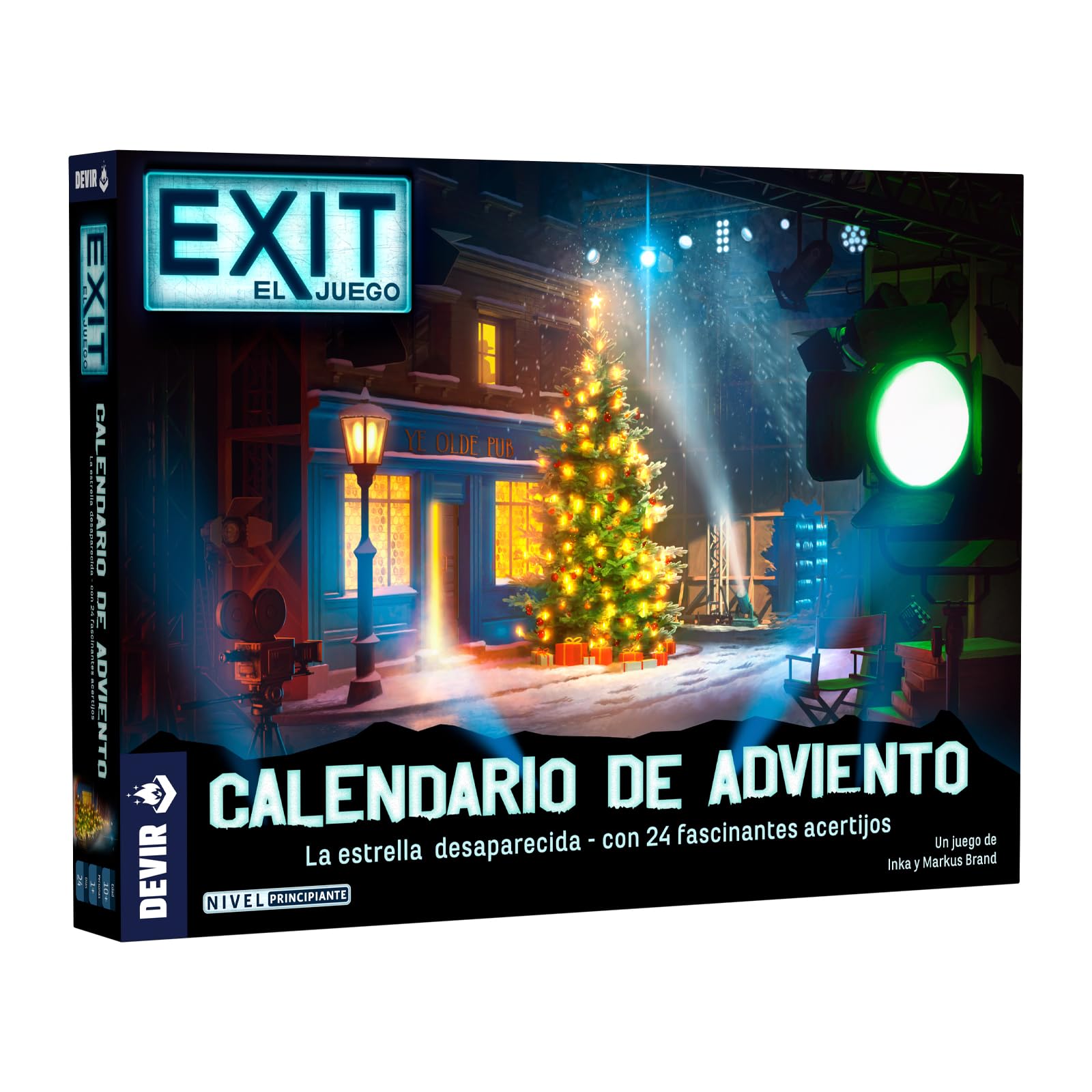 Devir – Exit: Calendario dell'Avvento La Stella Scomparsa | Gioco di fuga Room di Natale | 24 Enigmi | Avventura Misteriosa a Los Angeles | Gioco Cooperativo Famiglia