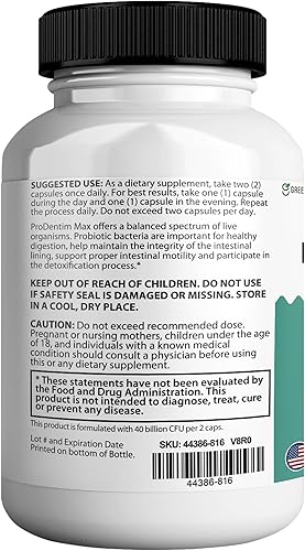 Miniatura 5 de Max for Gums and Teeth Health  40 mil millones de UFC Probióticos orales avanzados, soporte para el aliento fresco, 60 cápsulas (paquete de 2)