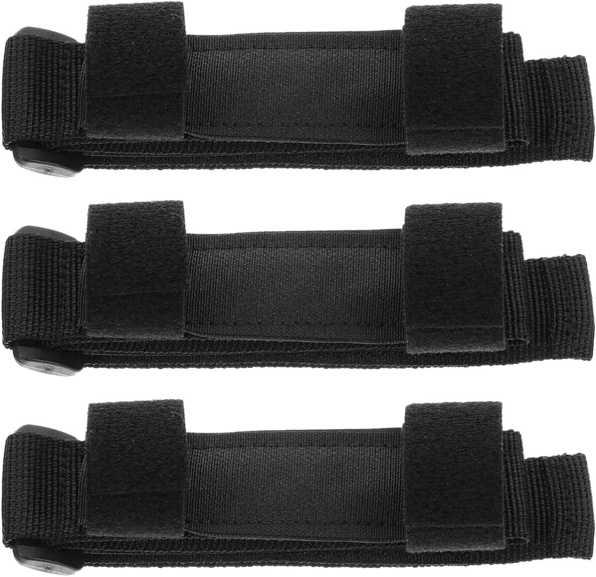 SECFOU 3pcs Adjustable Utensil for Disabled and Elderly Soft Strap for Holding Spoon Fork and Toothbrush Eating Aid for Rehabilitation and Self-Feeding Assistance