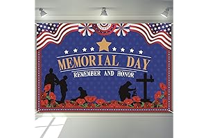 Patriotic Memorial Day Decorations Banner