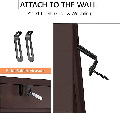 Miniatura 34 de Yaheetech Armario sobre el inodoro, organizador de almacenamiento de baño de doble puerta, estante de inodoro con estante interior ajustable y