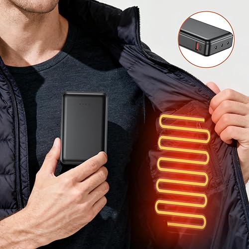 Miniatura 7 de Chalecos calefactables de 10000 mAh, 7.4 V, 5V2A, paquete de batería para ORORO, batería recargable Venustas para chaleco calefactable, chaqueta con