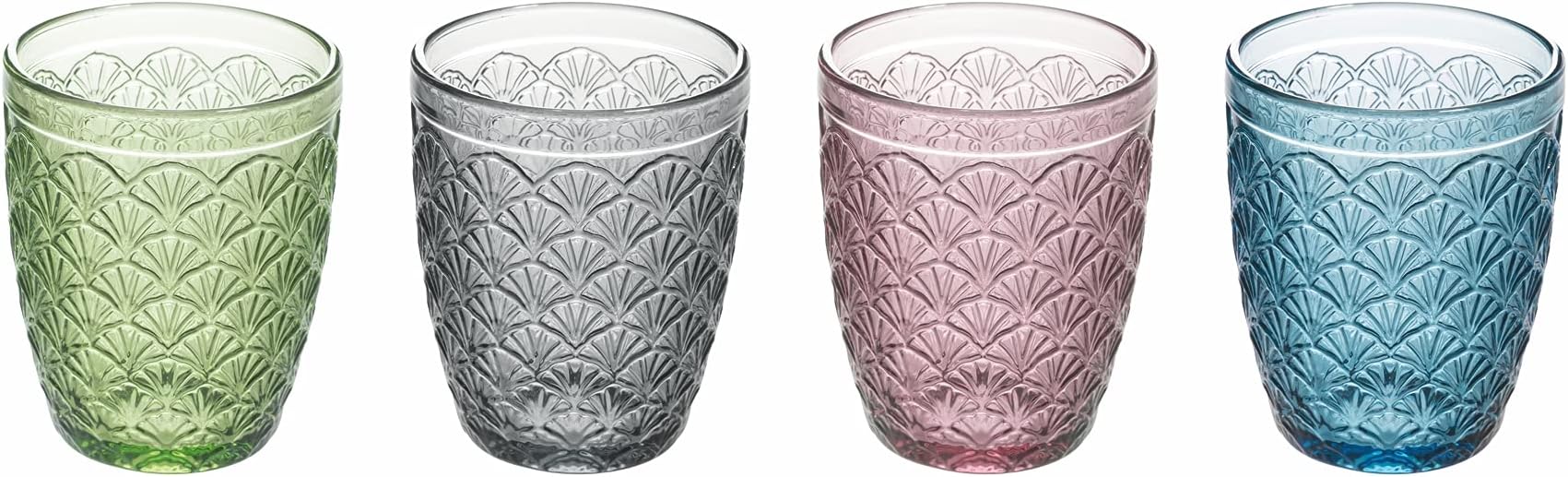 Set 6 Bicchieri Imperial In Vetro - 295 Ml | Design Barocco | Lavabili In Lavastoviglie