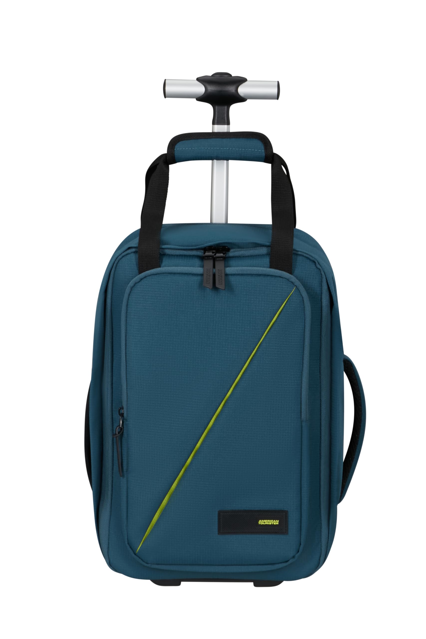 American Tourister Take2Cabin - Ryanair Bolsa de Cabina 40 x 25 x 20 cm, 20 l, 1,40 kg, Mochila con Ruedas, Equipaje de Mano, Mochila de Avión S Bajo Asiento, Blau (Harbor Blue)