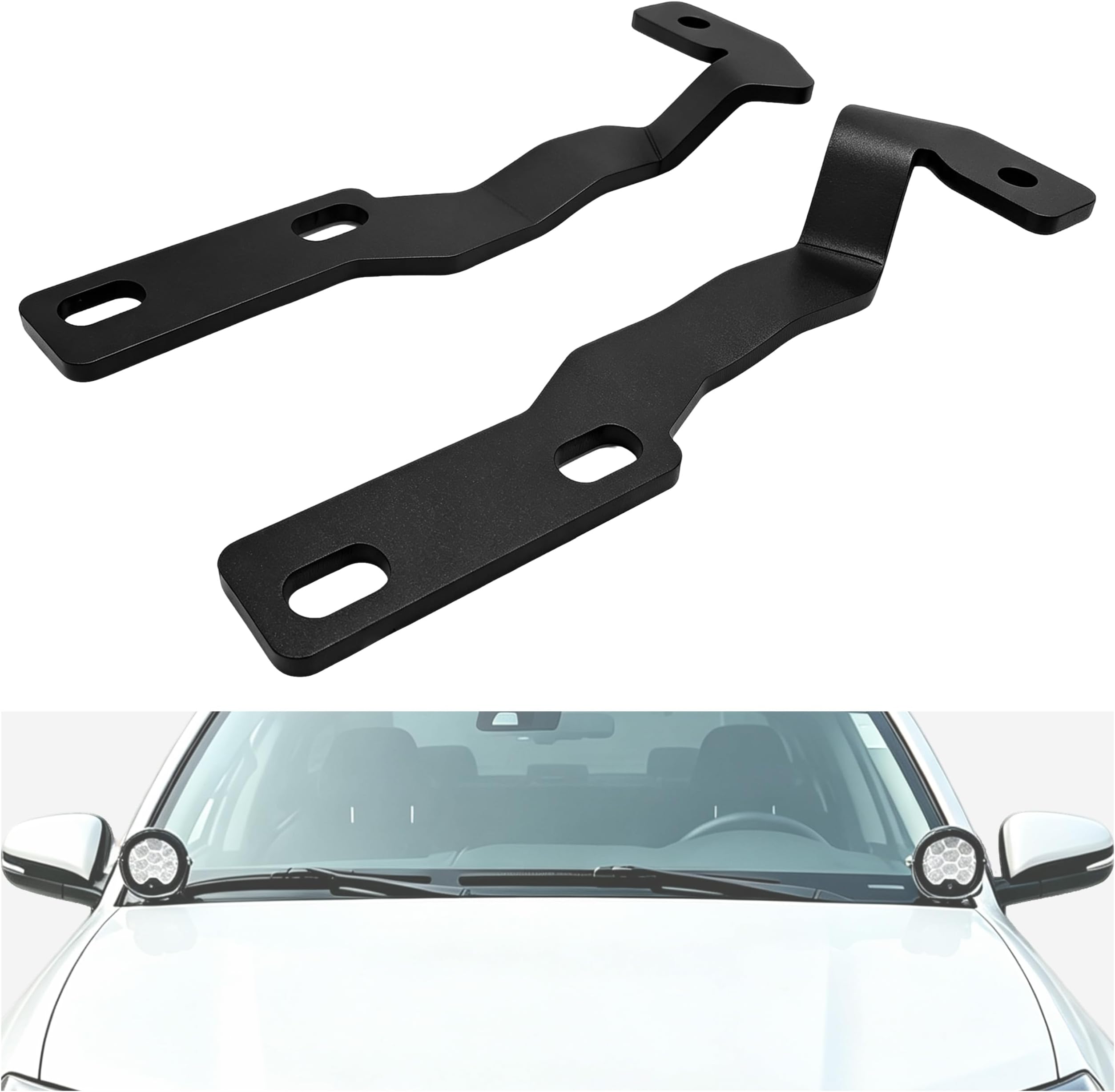 Ditch Hood Light Brackets Compatible with Toyota Tacoma 2016-2021