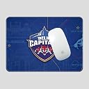 GoThriff IPL Cricket Theme Mouse Pad for PC | Large XXL Desk Mat | Anti-Slip Base, Overlock Stitched | Extended Gaming Mousepad Keyboard Mat | Cricket Fan Gift (DC, Small) gallery image