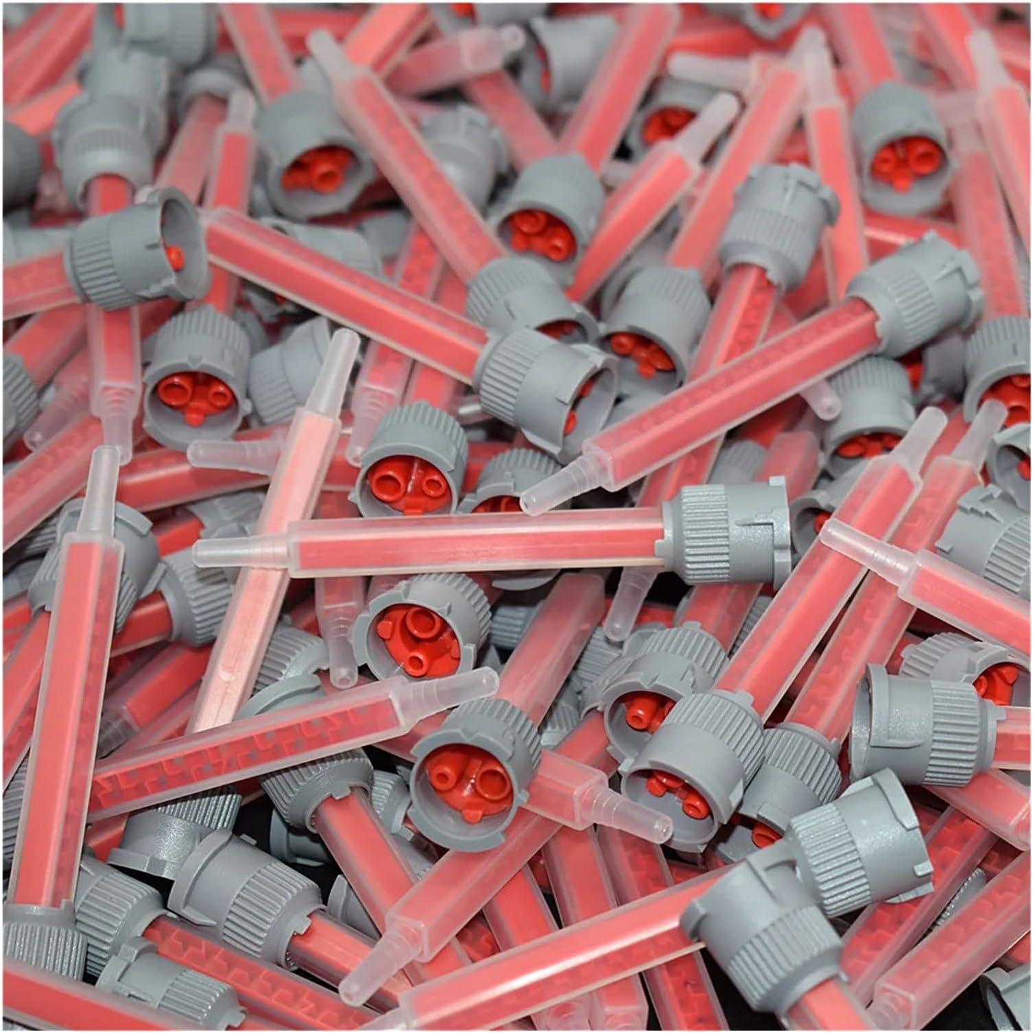 5pc/250pcs Static Mixing Nozzle 10:1 AB Glue Mixed Tube Epoxy Resin Adhesive Mixer 90mm Squares Mixing Nozzle for 50ml 10:1 Glues