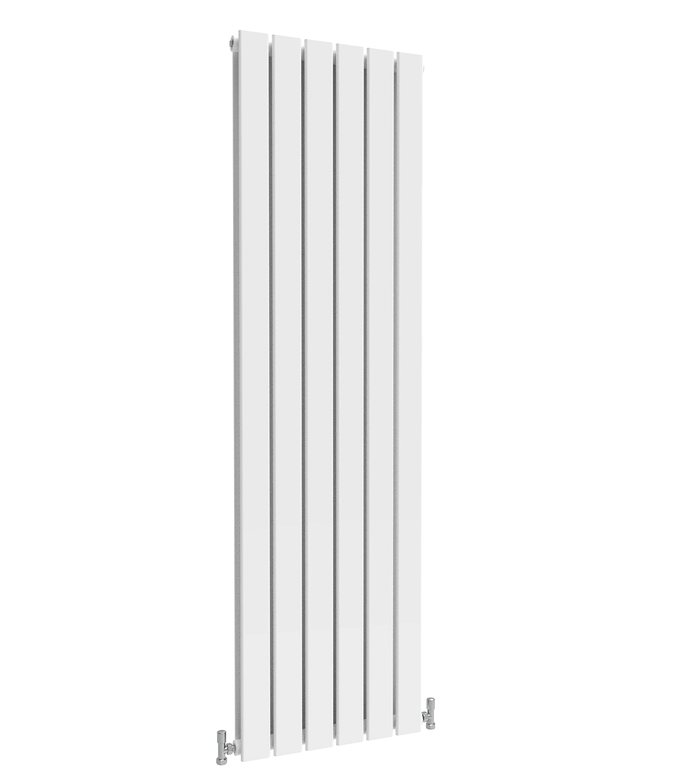 Vertical Radiator Flat Panel Designer Central Heating White Rads Double 1600x408mm โ image 1
