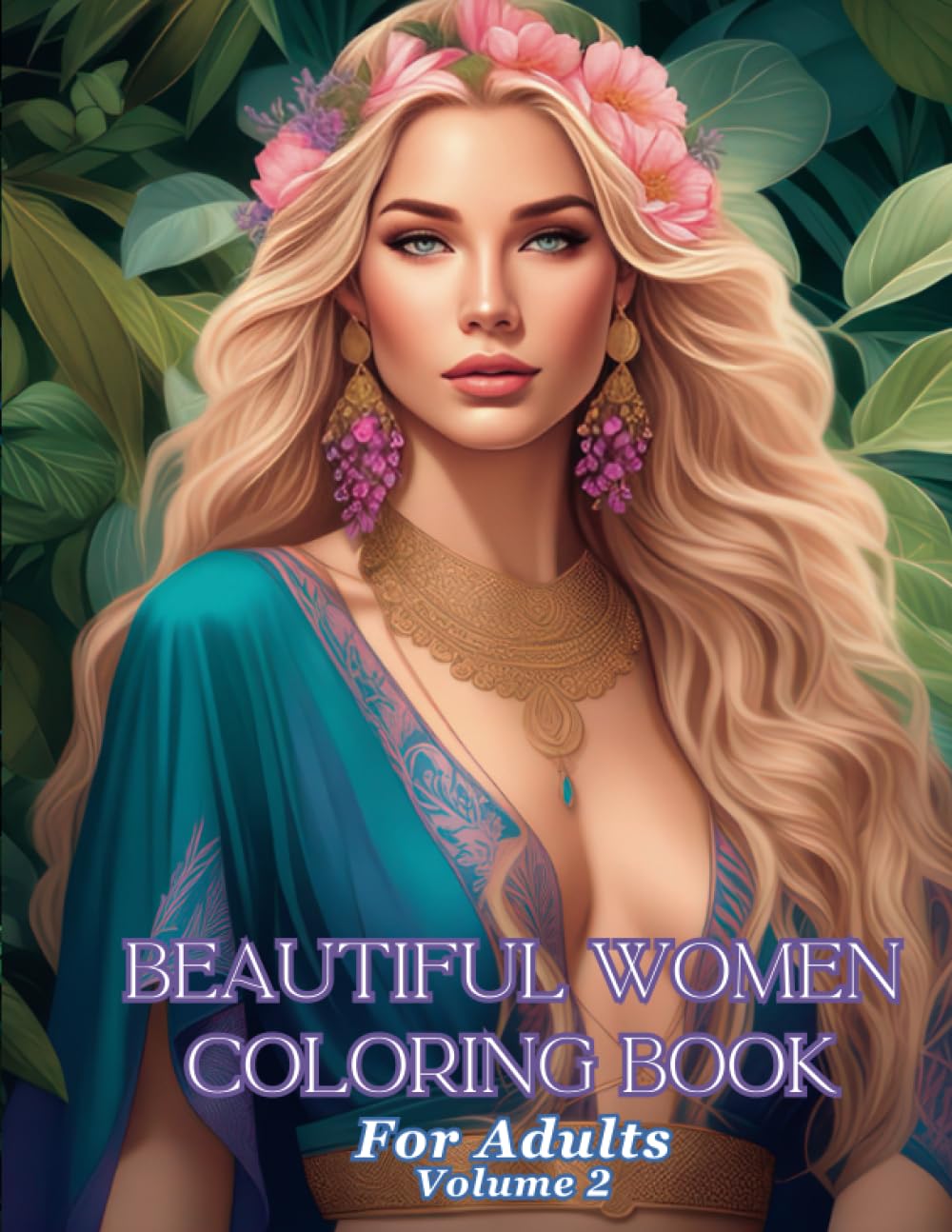 Beautiful Women Coloring Book For Adults Volume 2
