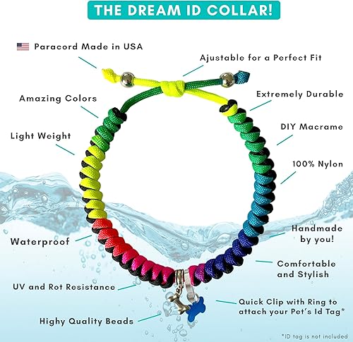 Miniatura 3 de CORDA Crafts - Kit de cuerda de paracaídas - Accesorios completos para hacer collar de perro y pulsera a juego del dueño - Tutorial en video fácil -