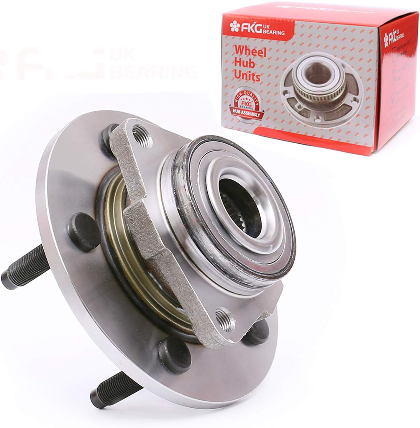 FKG 515072 Front Wheel Bearing Hub Assembly fit for 2002-2008 Dodge RAM 1500, 2WD or 4WD