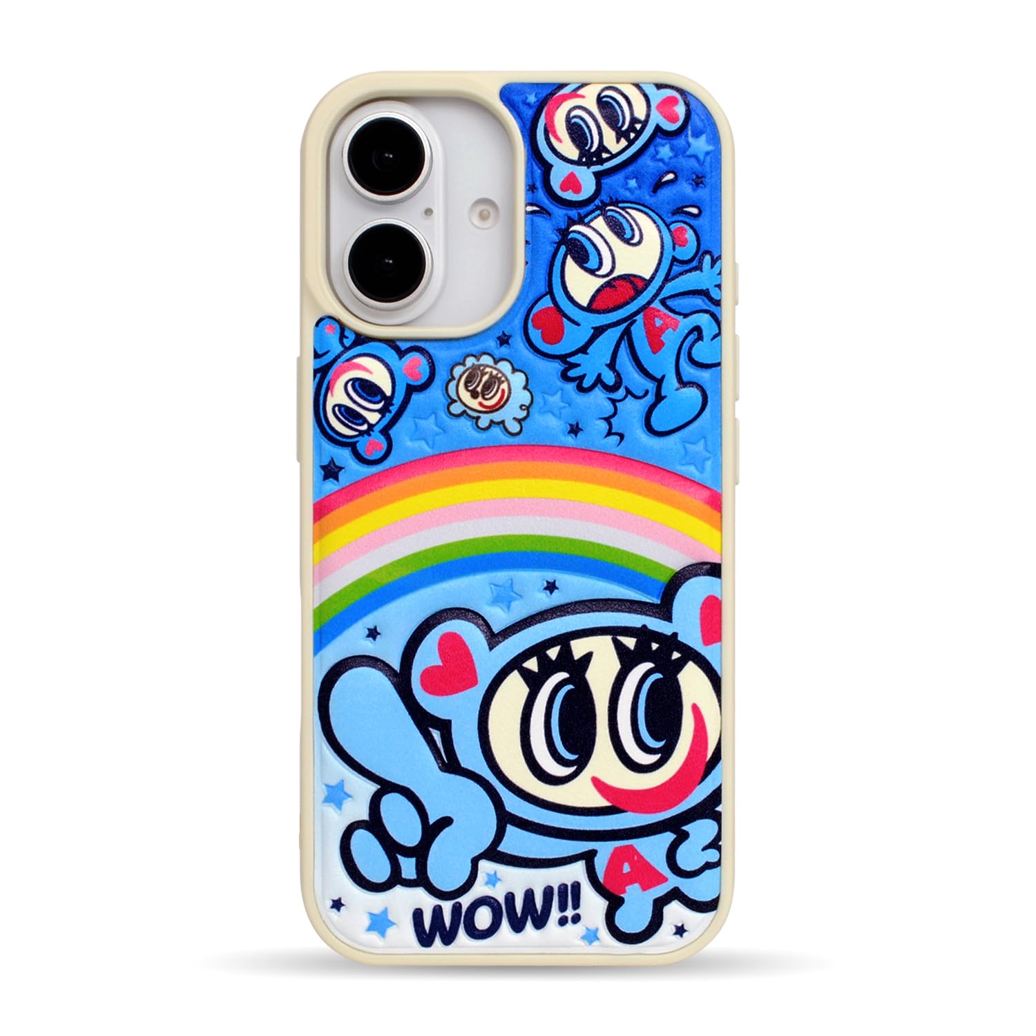 Amazon.co.jp: ANGEL BLUE 正規品 iPhone 16 対応 ケース 「 ぷくぷく