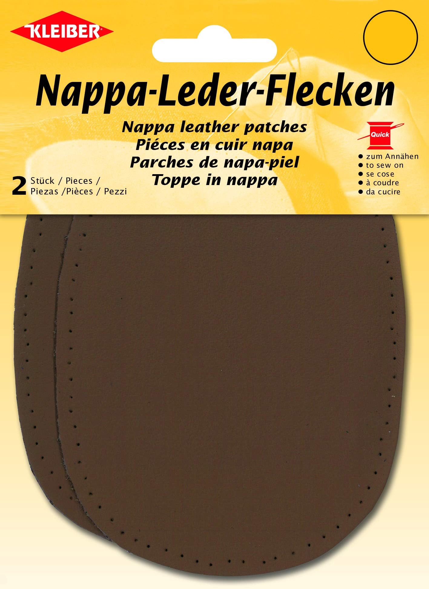 Kleiber Riparazione Termoadesiva Per Tasca Pantaloni, 100% Cotone, Beige - Facile Da Applicare Con Ferro Da Stiro O Cucito