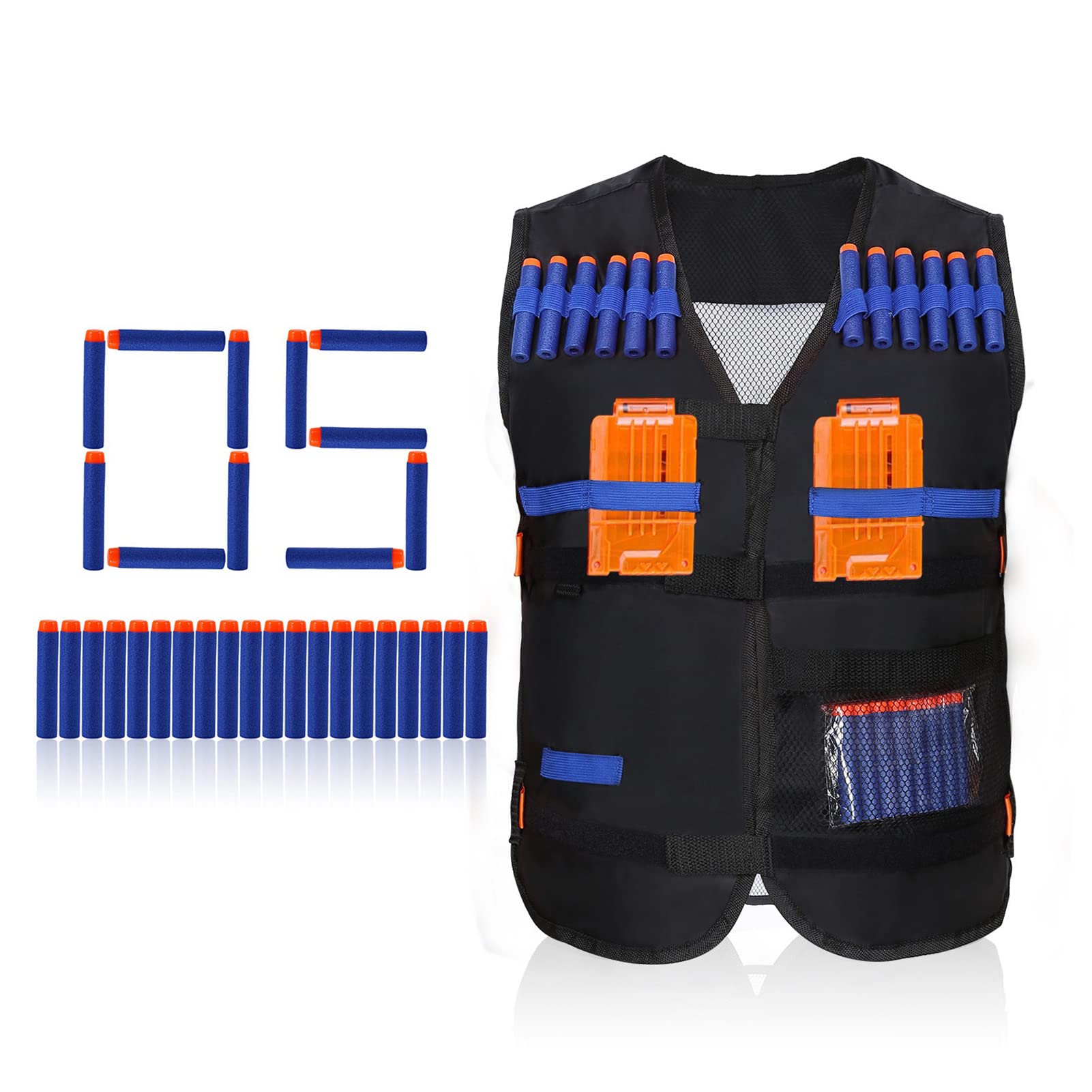 Kids Nerf Elite, Black Nerf  Crossbow  Vest, Sturdy Durable for Outdoor Use Kids Children Boy Girl