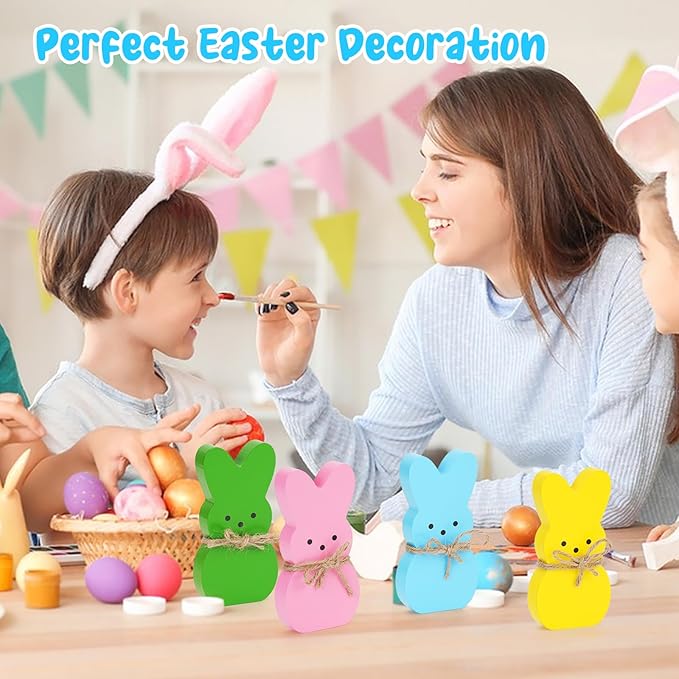Adorable Easter Bunny Table Decorations | Spring Farmhouse Decor