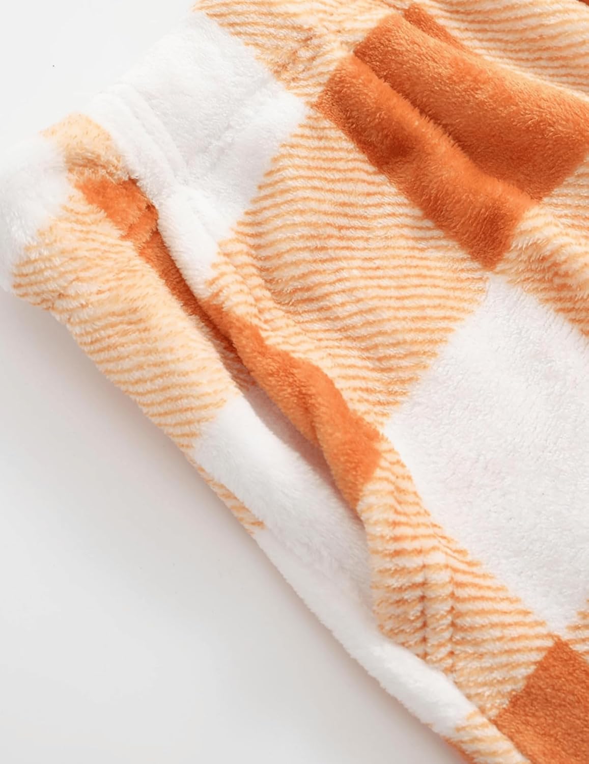 Womens Fashion Fuzzy Pajama Pants Casual Winter Drawstring Fleece Pajama Bottoms with Pockets - Image 4