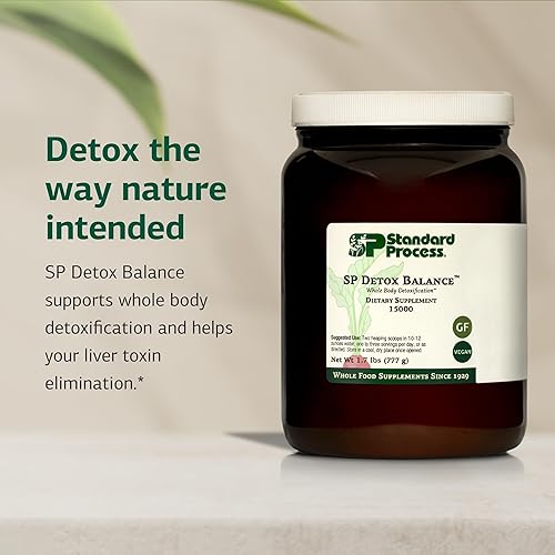 Miniatura 3 de Standard Process SP Detox Balance - Limpieza de desintoxicación de alimentos integrales con magnesio, hierro, creatina, cardo mariano, proteínas,