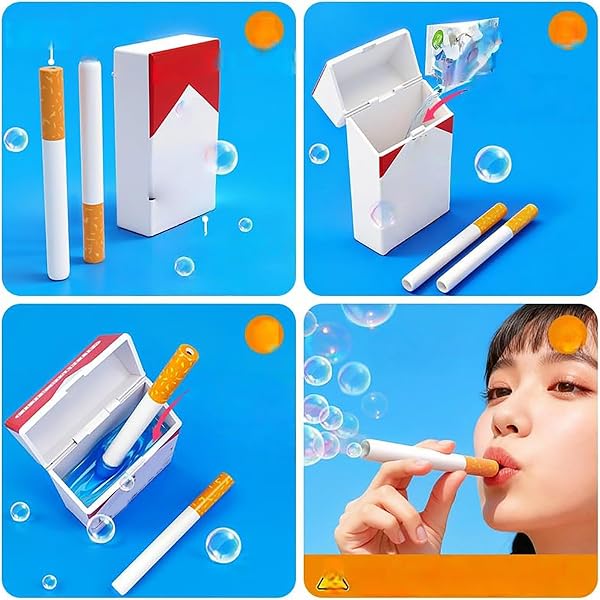 Bulles Machine à Bulles Mini-Jouet Conception de Mini Solution bâtonnets Bulle De Savon Stress Solution bâtonnets Original pour fêtes Anniversaires et Festivals Homme et Femme (1PC C) - 2