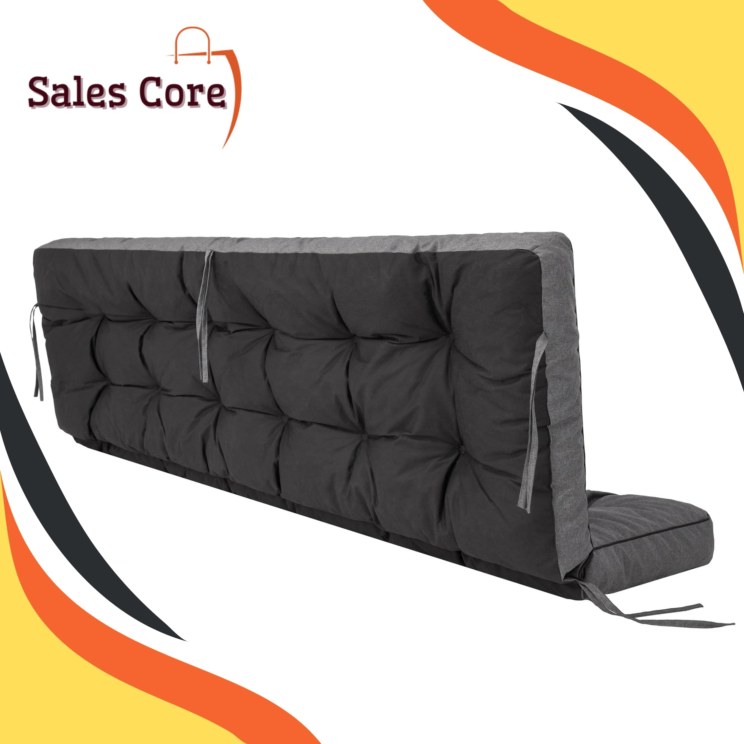 Coussin d'assise pour banc de jardin, 180 cm x 105 cm x 8 cm, pour balançoire, extérieur, imperméable, pour l'extérieur et l'intérieur, meubles de jardin