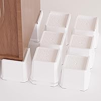 Vista 14 de Elevadores de cama resistentes de 2 pulgadas, elevadores de muebles para marco de cama, sofá, escritorio, silla, elevan hasta 1500 libras, juego