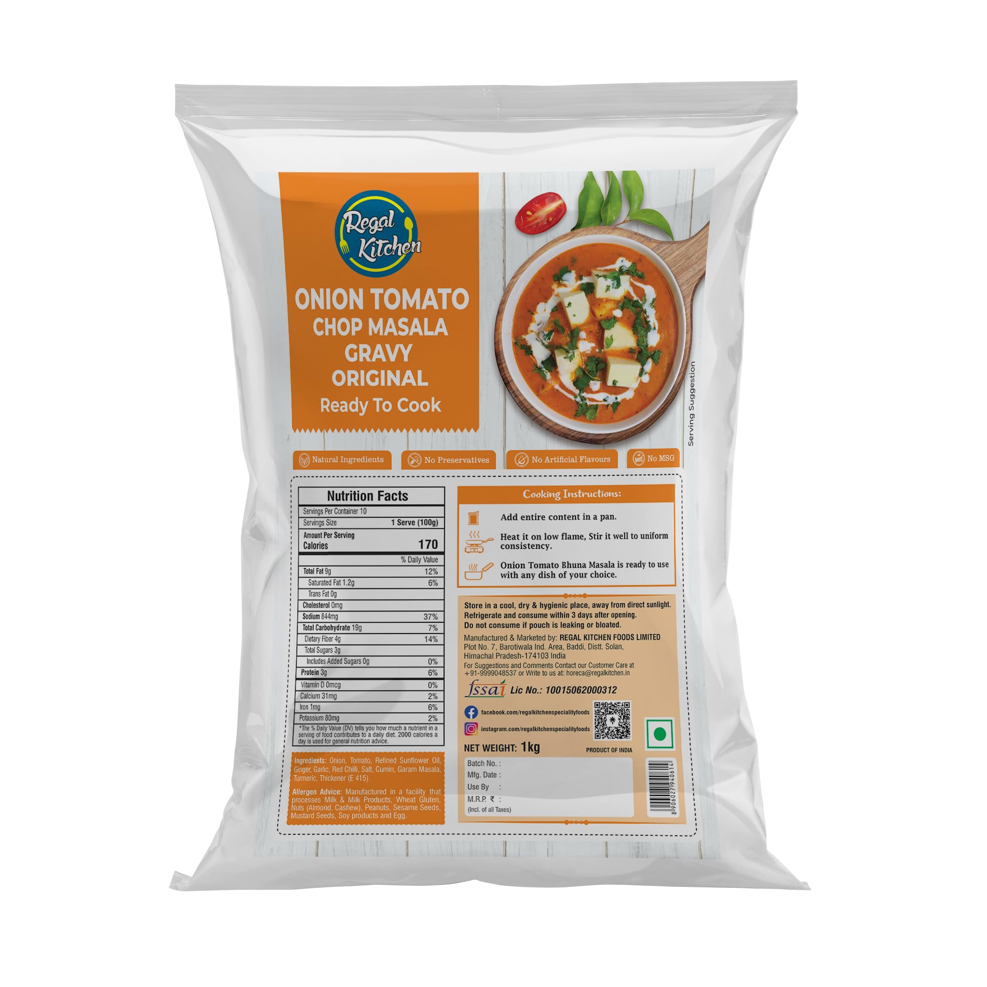 See full amazon price history chart for Regal Kitchen Onion Tomato Bhuna Masala base All-Purpose Gravy 1kg, Ready to Cook Indian Base Masala Curry Paste, Easy to Cook Regal Kitchen Onion Tomato Bhuna Masala base All-Purpose Gravy 1kg, Ready to Cook Indian Base Masala Curry Paste, Easy to Cook (B094ZGVTNH) Amazon Price History, Amazon Price Tracker