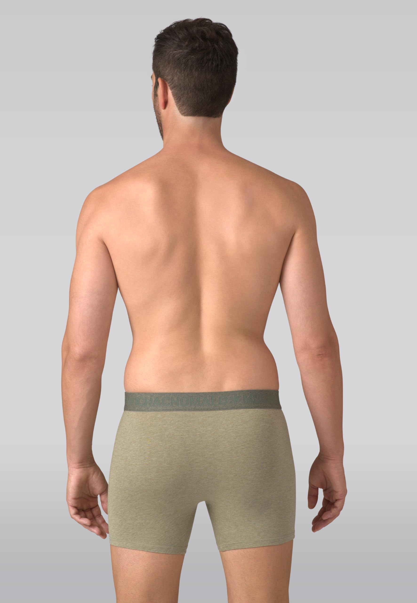 Muchachomalo Calzoncillos para Hombre, Ropa Interior Lisa de Algodón para Hombre, Pack de 3 Unidades, Bóxers Lisos de Corte Clásico con Cintura Elástica