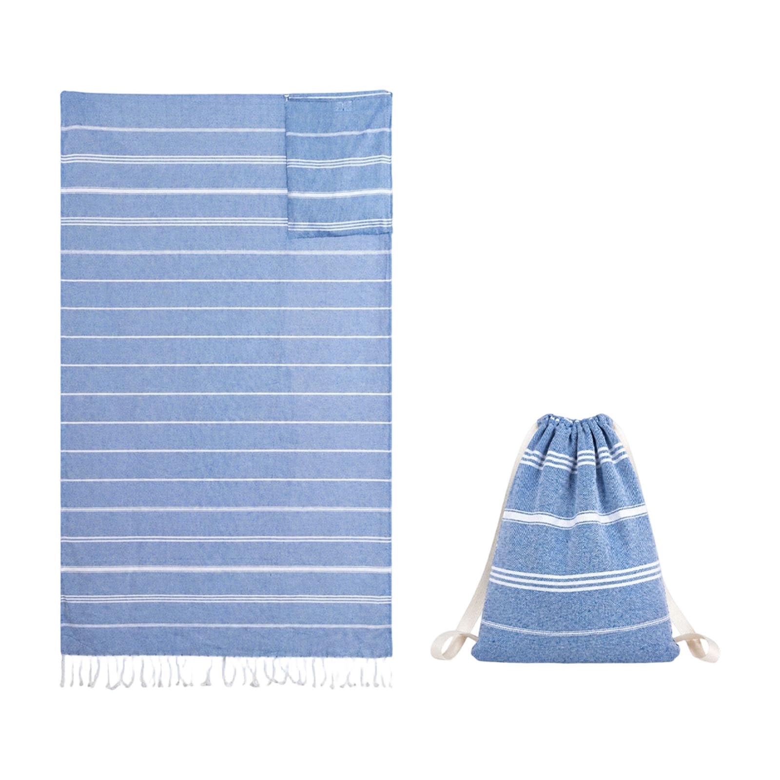 Nucelit Towel Backpack with Large Pattern Portable for Travel Camping Picnics Multipurpose Beach Towel