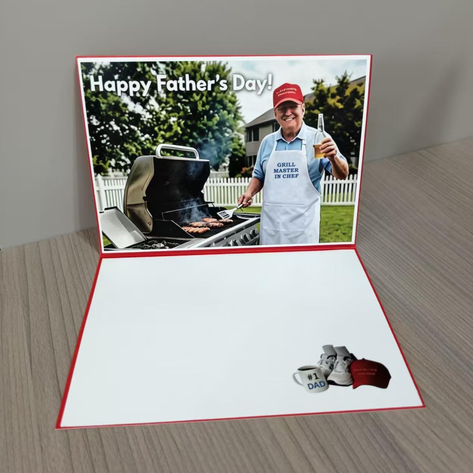 Set de 5 Tarjetas de Día del Padre, Tarjetas de Felicitación 3D Pop Up Divertidas con Sonido y Voz Realista que Habla, Tarjetas para Padres y Maridos, Abuelos, Cumpleaños para Hombres