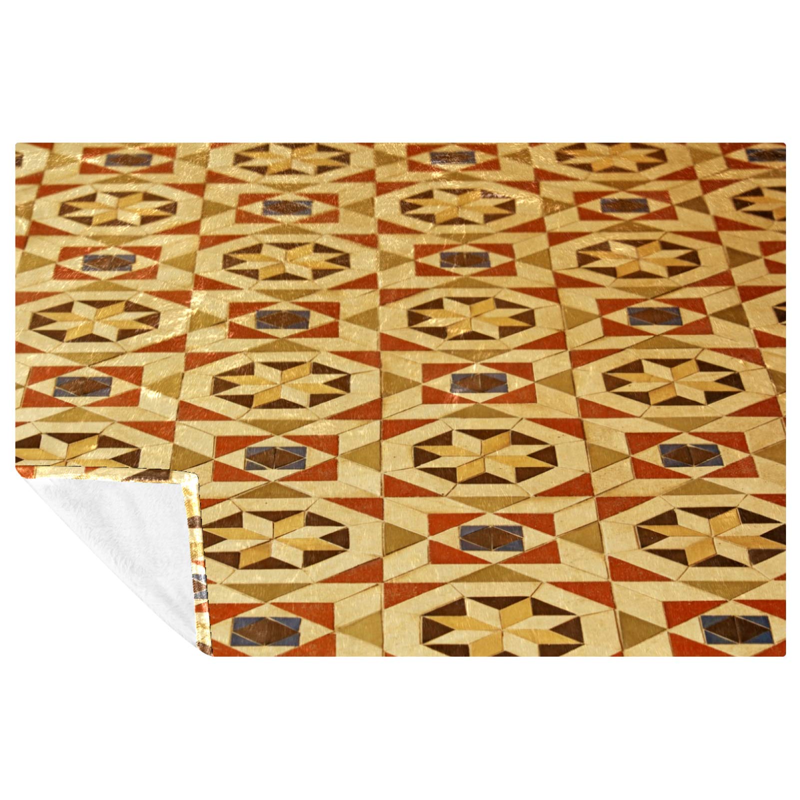 Couverture chaude à carreaux de sol moelleuse pour le canapé